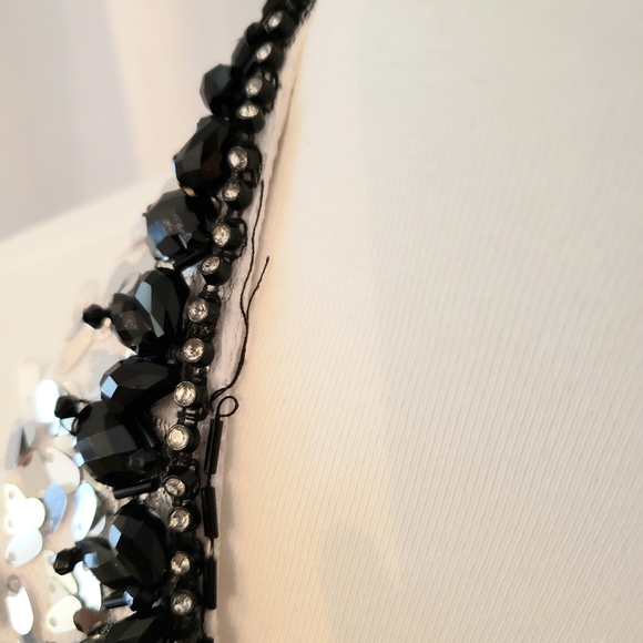 NWT Luxgal Black Silver Sequin Cocktail Dress - Picture 8 of 9